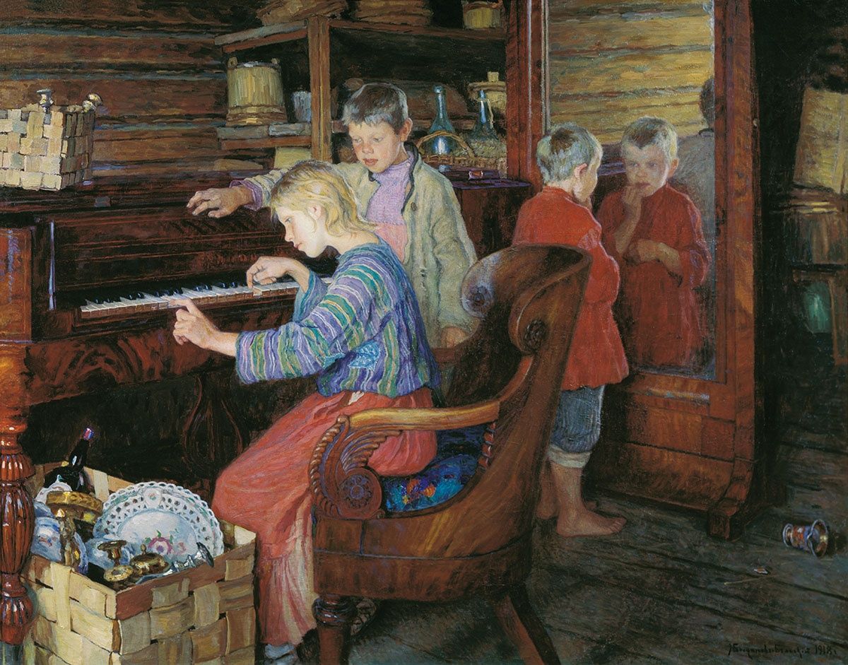 «Дети за пианино» - Богданов-Бельский