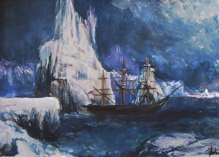 «Ледяные горы в Антарктиде» - Айвазовский И.